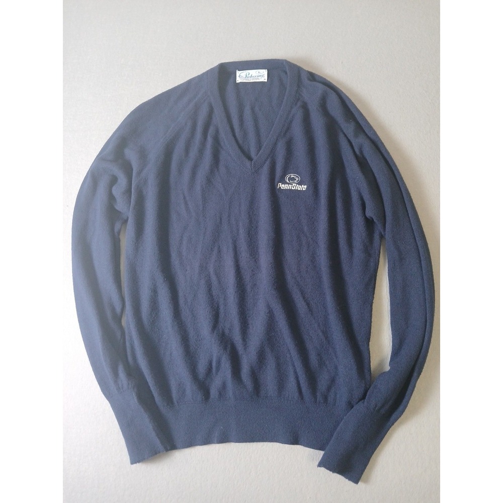 Vintage Pickering Mens Blue Sweater Penn State Logo Mens L!!